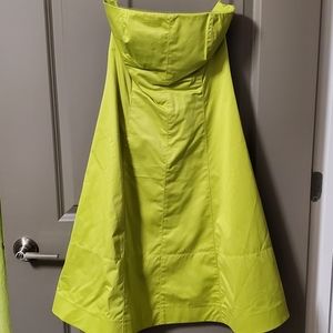 J Crew strapless tulle dress green/yellow 6 NWOT